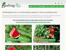 Tablet Screenshot of graftingclips.com
